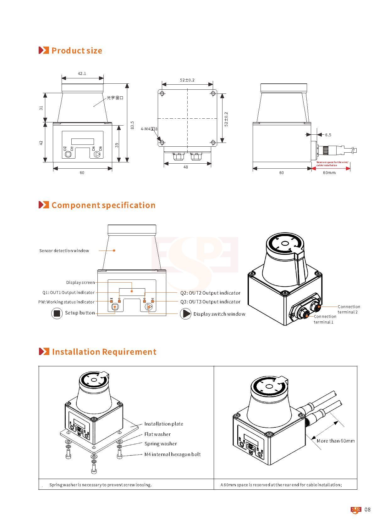 LGA60 320° Scan High Performance Laser Scanner