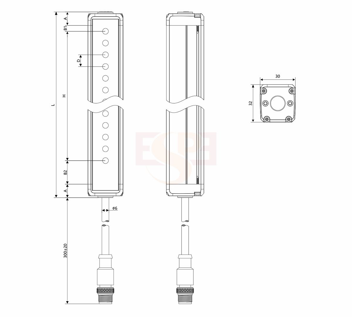 Measuring Light Curtain