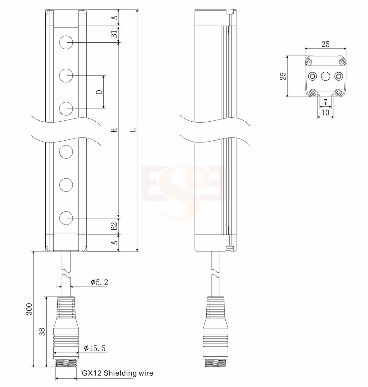 Compact Safety Light Curtain